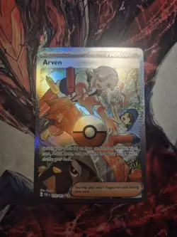 Pokemon Arven 235/091 Paldean Fates Special Illustration Rare Full Art Holo NM - Image 1