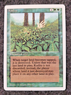 MTG - 3rd Edition - Revised - Kudzu - Rare - LP+ NM ...................(DS3D1K6) - Image 1