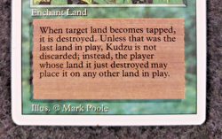 MTG - 3rd Edition - Revised - Kudzu - Rare - LP+ NM ...................(DS3D1K6) - Image 5