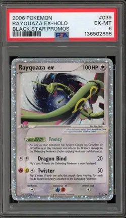 Pokemon Rayquaza ex Black Star Holo Promo #039 PSA 6 - Image 1