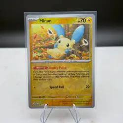 Pokemon TCG - Minun [Reverse Holo] #61 Pokemon Paradox Rift - NM - Image 1