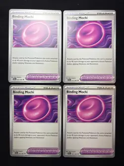 4x Pokemon TCG Binding Mochi 055/064 - S&V Shrouded Fable SFA Playset Tool - Image 1