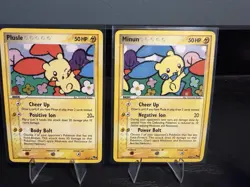 MINUN (4/17) & PLUSLE (5/17) POKEMON HOLO POP SERIES 3 - Image 1