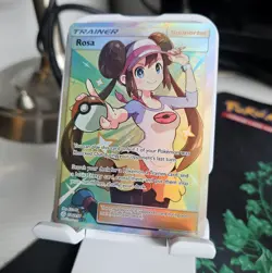 Pokemon TCG Trainer Rosa Full Art Holo Ultra Rare 236/236 SM-Cosmic Eclipse - Image 1