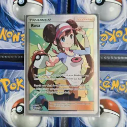 Pokemon TCG Trainer Rosa Full Art Holo Ultra Rare 236/236 SM-Cosmic Eclipse - Image 2