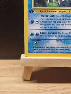 Pokemon 1999 WOTC 1st Edition Fossil Omastar 40/62 - Near Mint - Image 5