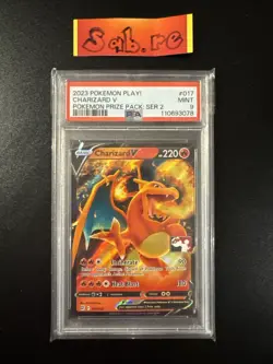 PSA 9 Charizard V Play! Prize Pack Series 2 017/172 Pokemon Card - Image 1