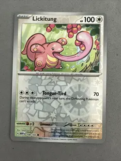 Pokemon TCG * Scarlet & Violet 151 * 108/165 Lickitung C * REVERSE HOLO * NM - Image 1