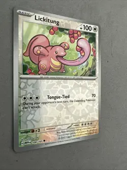 Pokemon TCG * Scarlet & Violet 151 * 108/165 Lickitung C * REVERSE HOLO * NM - Image 2
