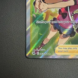 Shauna 263/264 Pokemon Fusion Strike Holo Full Art Card - NM - Image 2