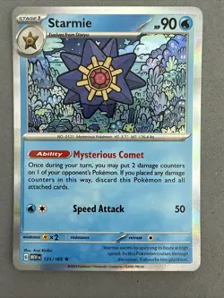 Pokemon TCG * Scarlet & Violet 151 * 121/165 Starmie Rare * HOLO * NM - Image 1