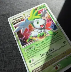 Shaymin Lv.X ULTRA RARE DP39 Promo Pokemon Silver HOLO LP/MP 2009 Card - Image 2