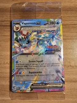 Vaporeon EX 023/131 Pokemon SV: Prismatic Evolutions Stamped Promo - Image 1