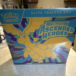 Pokemon Elite Trainer Box Mega Evolution Ascended Heroes English TCG - Image 1