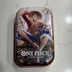 Bandai One Piece Card Game Tin Pack Set Vol.2 Promo Booster English Luffy - Image 1