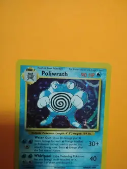 Poliwrath Pokemon TCG Base Set Holo Card 13/102 Never Played NM+ - Image 5