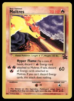 Pokemon Cards Moltres 21 Wizards Black Star Promo NM - Image 1