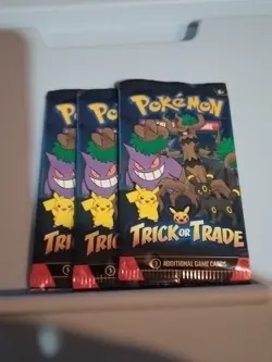2024 Pokemon TCG Trick or Trade Booster Packs Halloween Card Lot Bundle 3 Packs - Image 1