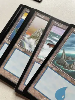 Magic The Gathering Land - Island 65 Card Lot 1993-1999 Black Border - Image 3