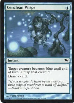 CERULEAN WISPS Shadowmoor MTG Blue Instant (C) NM - Image 1