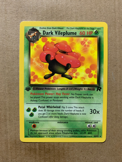 1st Edition Dark Vileplume 30/82 Team Rocket - Non-Holo Rare Pokemon Card - NM/M - Image 1