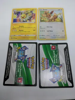 Pokemon Battle Styles Eevee SWSH095 & Jolteon SWSH094 Holo Promo Mint + code - Image 1