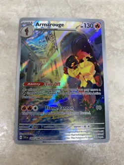 Pokemon Scarlet and Violet - ARMAROUGE - ILLUSTRATION RARE - 203/198 - NM - Image 1