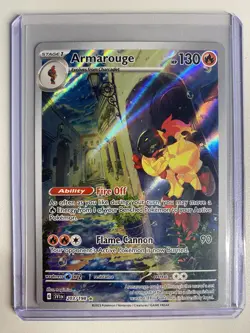 Pokemon Scarlet and Violet - ARMAROUGE - ILLUSTRATION RARE - 203/198 - NM - Image 3