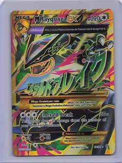 M Rayquaza EX 98/98 Secret Rare Ancient Origins Pokemon Moderately Played - Image 1
