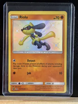 Riolu SV21/SV94 Rare Shiny Hidden Fates Shiny Vault Pokemon NM - Image 1