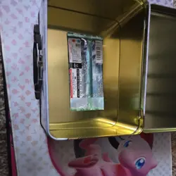 Pokemon Shining Legends Collector’s Tin Lunch Box with japanese pack mew pikachu - Image 2