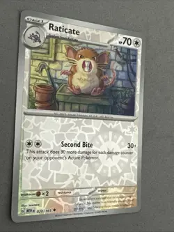 Pokemon TCG * Scarlet & Violet 151 * 020/165 Raticate U * REVERSE HOLO * NM - Image 2