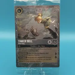 Disney Lorcana Tinker Bell Giant Fairy P3 Promo Sealed Glitter Foil Card NM - Image 1