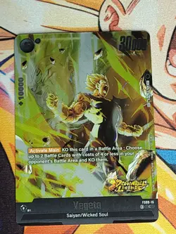 Vegeta FS09-15 Foil DB Legends Stamp Dragon Ball Super Card Game | NM - Image 1