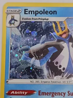 Empoleon 37/172 - Brilliant Stars Cosmos Holo Rare - Pokemon TCG Card - 2022 NM - Image 4