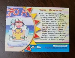 NM! Pokemon Topps "Navel Maneuvers" OR10 Orange Islands Blue Logo - Image 2