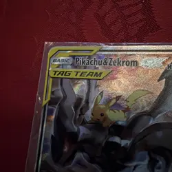 Pokemon Pikachu & Zekrom GX SM168 SM TAG TEAM Promo Holo Ultra Rare Card - Image 5