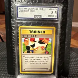 Pokemon 1999 Japanese Trainer Moo-Moo Milk CGC 8.5 NM Mint PSA banned card art - Image 1
