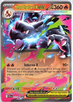 Mega Charizard ex - 013/094 - Ultra Rare - Phantasmal Flames - NM/M Pokemon Card - Image 1