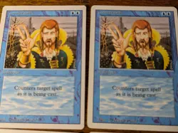 MTG x4 Counterspell - PLAYSET - Revised Edition - NM/M - 1994 Vintage - Image 3