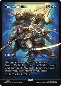 Turtles in Time (Showcase) -Foil Near Mint MTG Teenage Mutant Ninja Turtles - Image 1