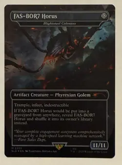 FAS-BOR7 Horus - Blightsteel Colossus - Rainbow Foil - Mythic - Secret Lair MTG - Image 1