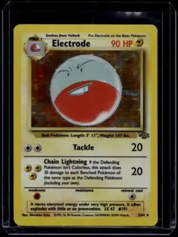 Pokemon TCG Electrode 2/64 Jungle Holo Rare HP - Image 1