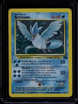 Pokemon TCG Articuno 2/62 Fossil Holo Rare MP - Image 1