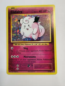 Pokemon XY Evolutions Clefairy 63/108 Rare HOLO LP - Image 1