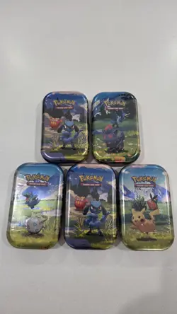 5x Pokemon TCG - Mega Evolution - Ascended Heroes Mini Tins Factory Sealed - Image 1