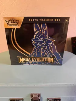 POKEMON TCG MEGA EVOLUTION ETB ELITE TRAINER BOX (LUCARIO) - Image 1