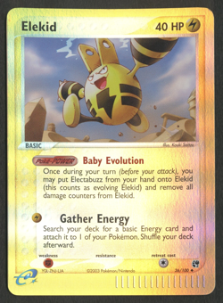 Pokemon TCG: Elekid 36/100 EX Sandstorm Reverse Holo - Image 1