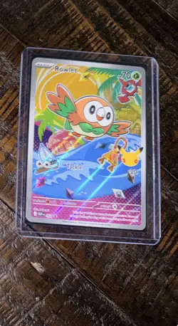 Pokemon TCG NM Rowlet 043 Me: Mega Evolution Promo Holo 2026 - Image 1