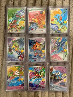Pokemon 2026 First Partner Illustration Collection Series 1 Promo Set (9 Cards) - Image 1